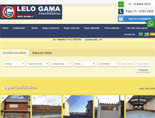 Tablet Screenshot of lelogamaimoveis.com.br